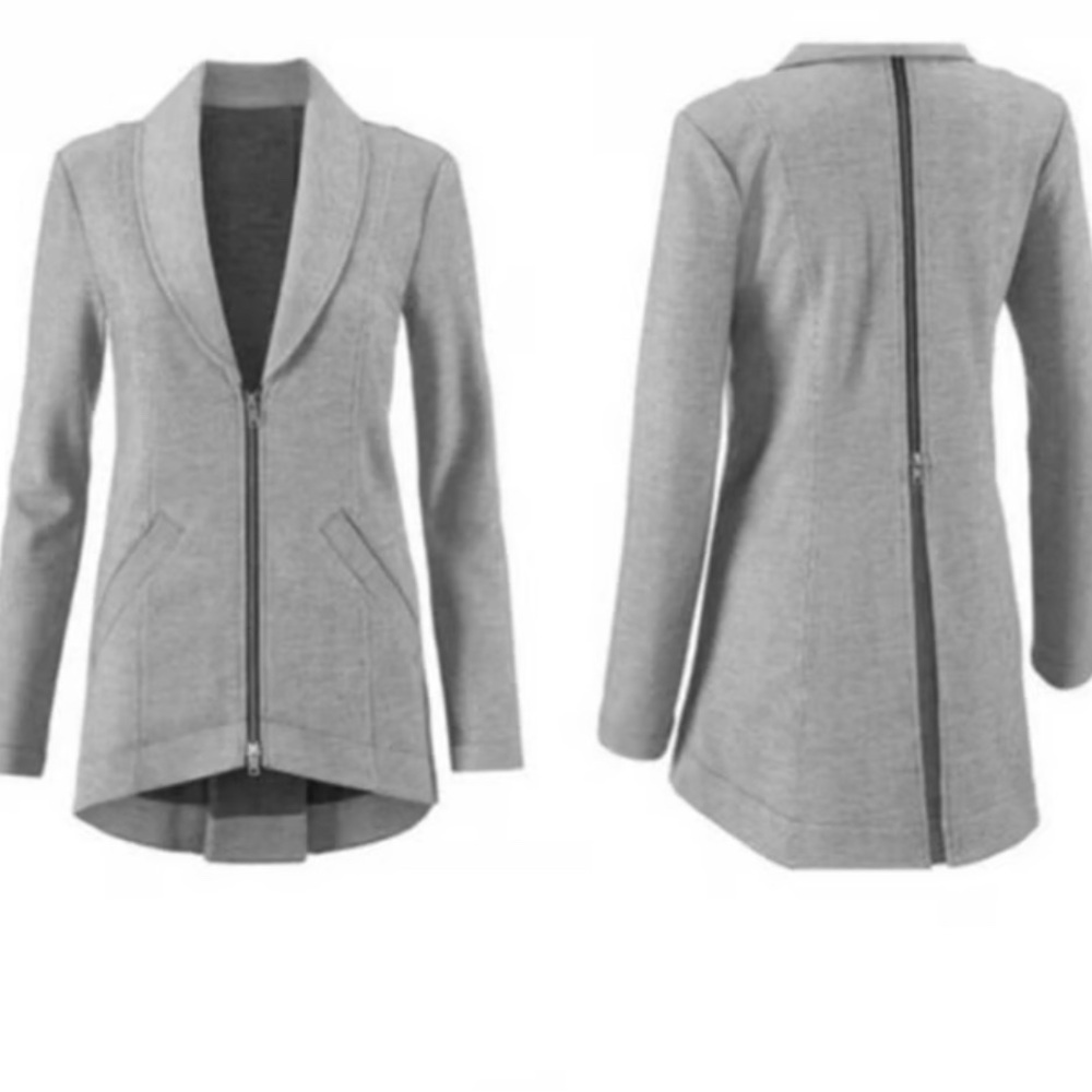 CAbi Pinstriped Cotton Blazer